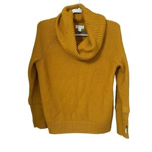 Stitch Fix Market & Spruce Sharon Cowl
Neck Waffle Stitch Sweater Mustard Yellow